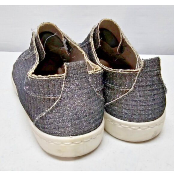 Bamboo Silver Glitter Low Top Slip On Sneaker - Size 11/41 - Picture 2 of 8
